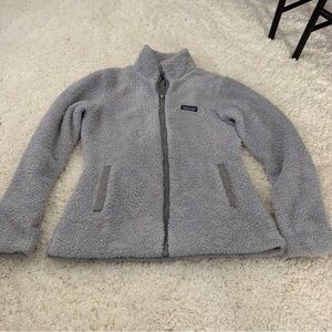 Patagonia Light Gray Fleece Jacket